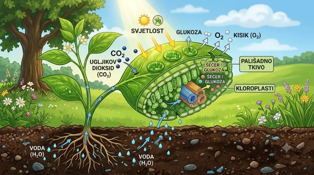 Što je fotosinteza edukativni prikaz