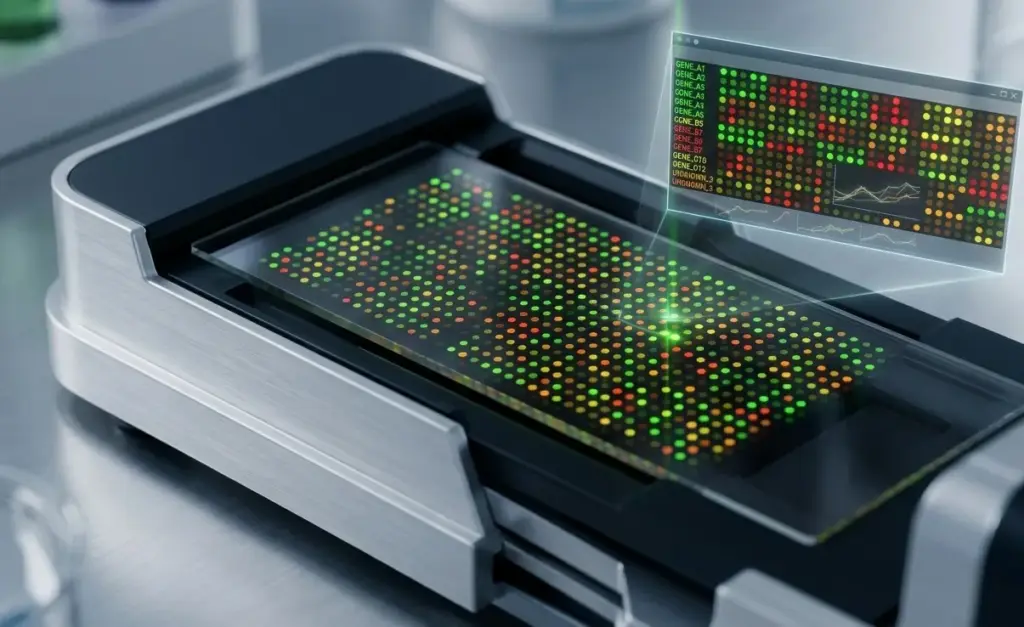 DNA čip (poznat i kao DNA microarray ili genski čip), suvremena laboratorijska tehnologija koja se koristi u genetici i molekularnoj biologiji